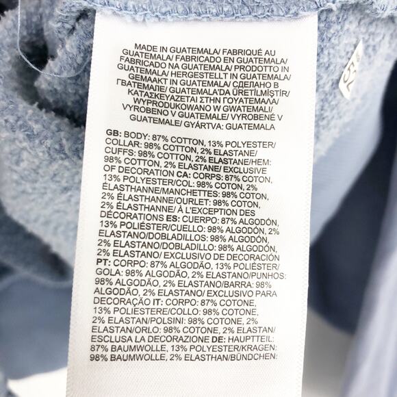 THE NORTH FACE Womens Sweatshirt Large Blue Garment Dyed Mock Neck NWT - Picture 10 of 11